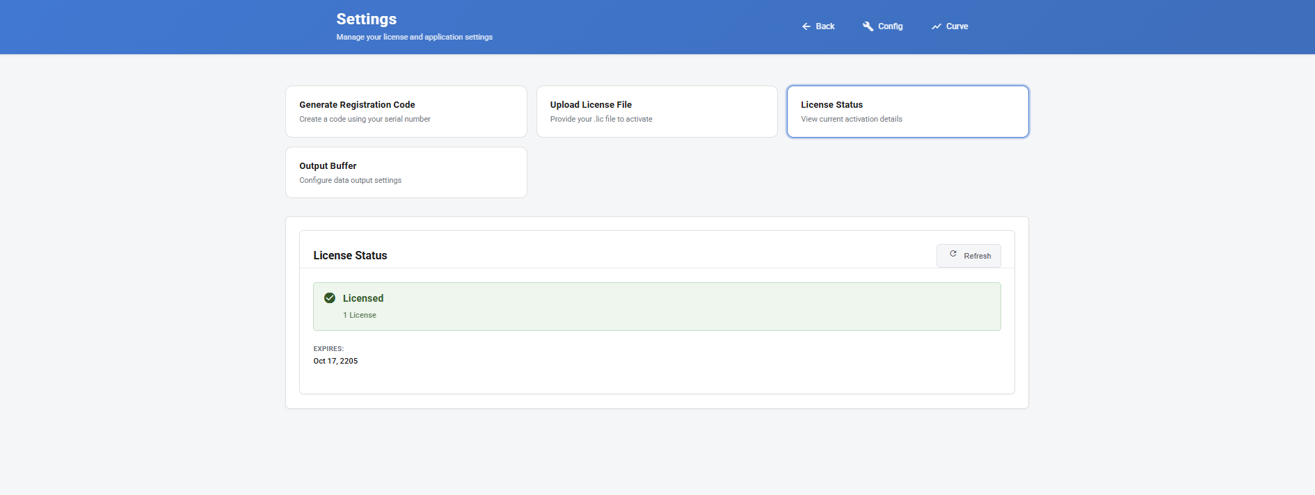 Licensing Status